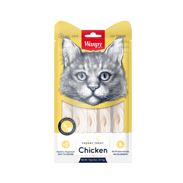 Wanpy - Creamy Lickable Treats Chicken - Cat