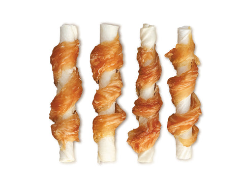 Wanpy - Chicken Jerky & Rawhide Twists