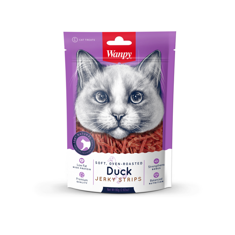 Wanpy - Soft Duck Jerky Strips - Cat