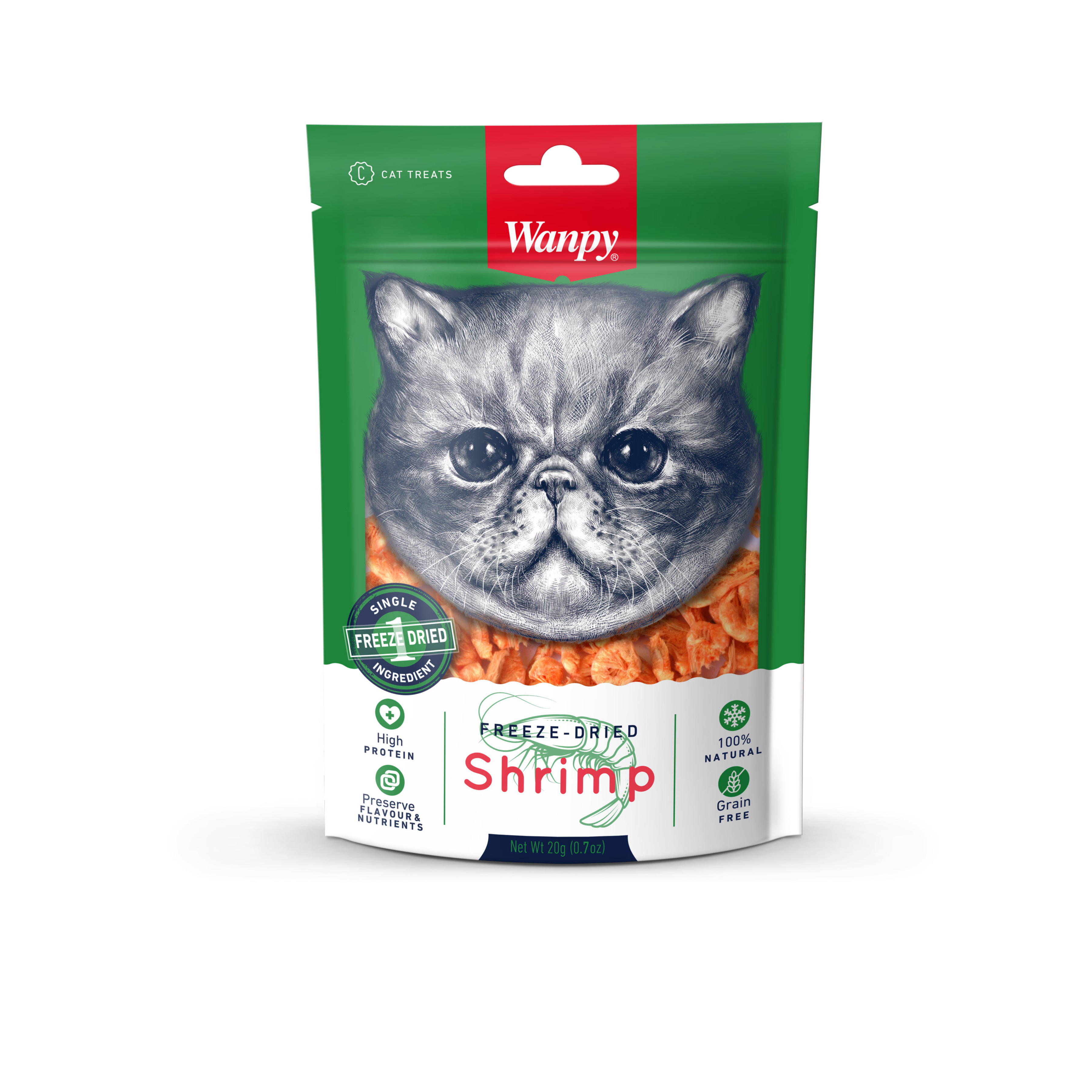 Wanpy - Freeze Dried Shrimp - Cat